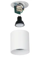Plafondspot FACE, Rond, GU10, IP20, Wit