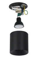 Plafondspot FACE, Rond, GU10, IP20, Zwart