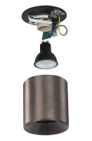 Plafondspot FACE GRID, Rond, GU10, IP20, Brons