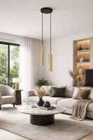 Hanglamp HOLA FIX, Antiek Brons, H400 mm, Ø56 mm, IP20