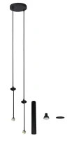 Hanglamp HOLA 2, Zwart, 2-Lichts, Ø170 mm, IP20
