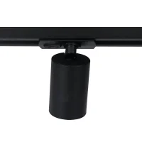 1-Fase LED Railspot NOVA, GU10, IP20, Ø56 x 85 mm, Zwart