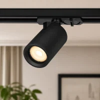 1-Fase LED Railspot NOVA, GU10, IP20, Ø56 x 85 mm, Zwart