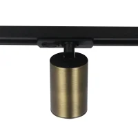 1-Fase LED Railspot NOVA, GU10, IP20, Ø56 x 85 mm, Antiek Brons