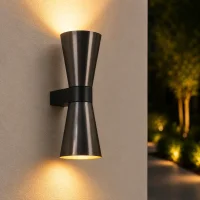 Wandlamp VACE, GU10, IP20, Ø90 x 270 mm, Brons