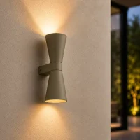 Wandlamp VACE, GU10, IP20, Ø90 x 270 mm, Khaki