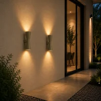Wandlamp VACE, GU10, IP20, Ø90 x 270 mm, Khaki