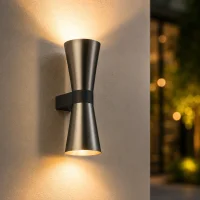 Wandlamp VACE, GU10, IP20, Ø90 x 270 mm, Antiek Brons
