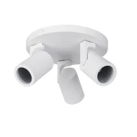 Plafondspot SOLO 3, 3-Lichts, IP20, Wit