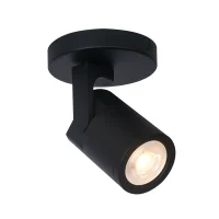 Plafondspot SOLO, Rond, Kantelbaar, GU10, IP20, Zwart