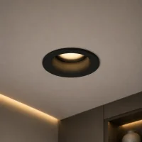 LED GU10 Inbouwspot Armatuur, DAZZLE IP, Zwart, IP44