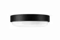 LED Plafondlamp, 14W, 1200 lumen, Ø19 cm, CCT 3000K-4000K-6500K, IP54, Zwart