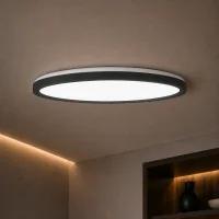 LED Plafondlamp, 15W, 1350 lumen, Ø22 cm, CCT 3000K-4000K-6500K, IP54, Zwart