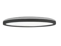 LED Plafondlamp, 48W, Ø50 cm, CCT 3000K-4000K-6500K, IP54, Zwart