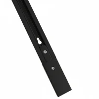 1-fase spanningsrail, 2000mm, Zwart