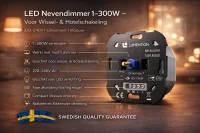 LED Nevendimmer, 1–300W, 220–240V, Fase Afsnijding