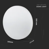 LED Plafondlamp, 3000K, Rond