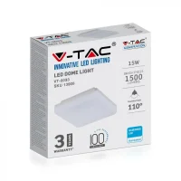 LED Plafondlicht, 15W, Samsung Chip, 3000K, Vierkant