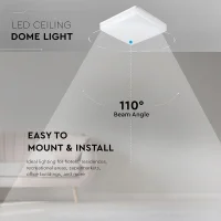 LED Plafondlamp, 25W, 3000K, Vierkant