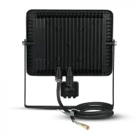LED Breedstraler, 50W, SMD, PIR Sensor, Samsung LED Chip, 6400K, Zwarte Behuizing