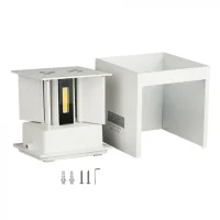 LED Wandlamp, 5W, Vierkant, Wit, 3000K Warm Wit