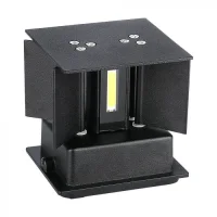 LED Wandlamp, 5W, Vierkant, Zwart, 4000K Neutraal Wit