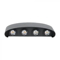 LED Wandlamp, 7W, Zandzwart, 3000K Warm Wit