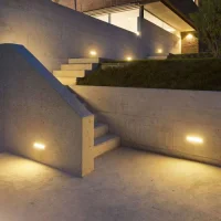 LED Buitenverlichting, 20W, 3000K Warm Wit, Grijs