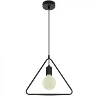 Hanglamp, E27, Mat Zwart