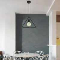 Hanglamp, E27, Mat Zwart