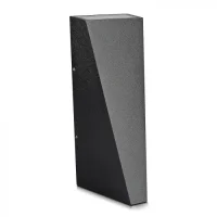 LED Up-Down Wandlamp, 6W, Zwart, 3000K Warm Wit