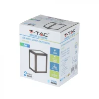 LED Wandlamp, 12W, Zwart, 4000K Neutraal Wit