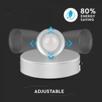 LED Wandlamp, 4.5W, 1-Kops, Wit, 3000K Warm Wit