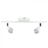 LED Plafondlamp, 9W, 2-Kops, Wit, 3000K Warm Wit