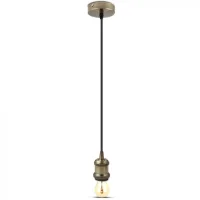 Metalen Hanglamp, E27, Brons