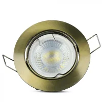 V-TAC GU10 Armatuur Rond | Goud