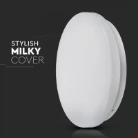 LED Dome Lamp, 18W, 300mm, CCT 3-in-1, Rond, Melkwitte Deksel