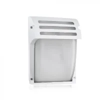 Wandlamp, E27, Mat Wit, Frosted Glas