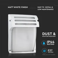 Wandlamp, E27, Mat Wit, Frosted Glas