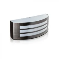 Wandlamp, E27, RVS en PC, IP44
