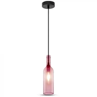 Fles Hanglamp, E14, Roze