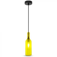 Fles Hanglamp, E14, Geel