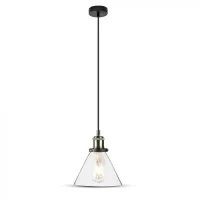 Glas Hanglamp, E27, Transparant