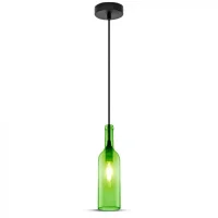 Fles Hanglamp, E14, Groen