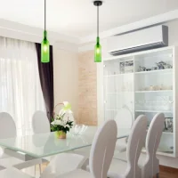 Fles Hanglamp, E14, Groen