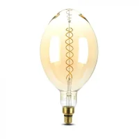 LED Filament Lamp BF180, 8W, 2000K Warm Amber, E27, Dimbaar, 500 lumen