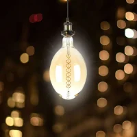 LED Filament Lamp BF180, 8W, 2000K Warm Amber, E27, Dimbaar, 500 lumen