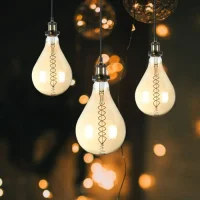 LED Filament Lamp A165, 8W, 2000K Warm Amber, E27, Dimbaar, 500 lumen