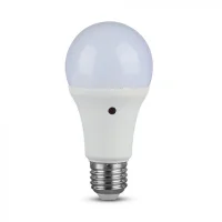 LED Sensorlamp A60, 9W, 2700K Warm Wit, E27, 2 stuks, 806 lumen