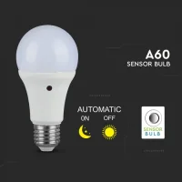 LED 3-Step Dimming Lamp A60, 9W, 2700K Warm Wit, E27, 2 stuks, 806 lumen